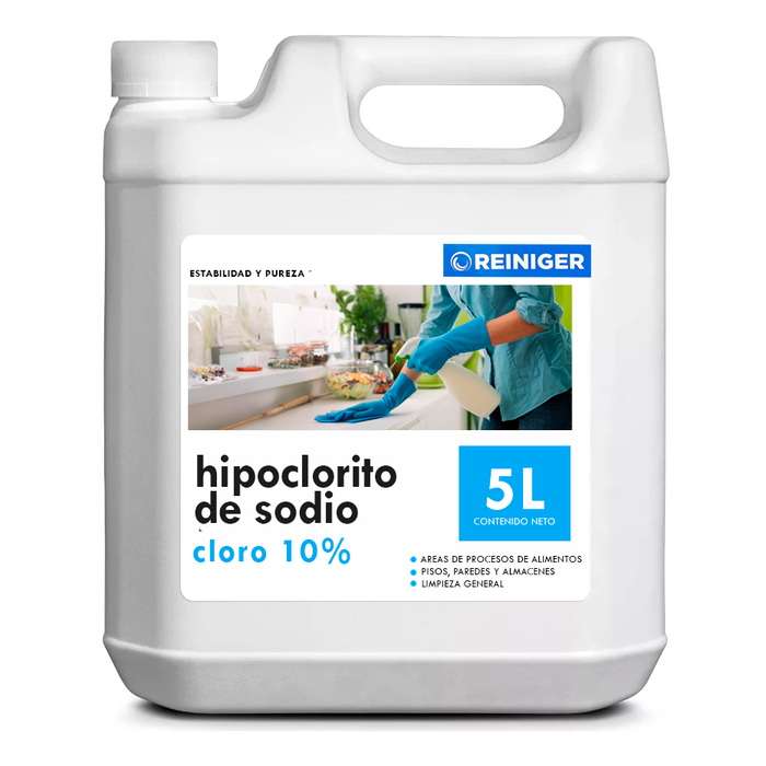 Hipoclorito de sodio al 10% 5 Lts