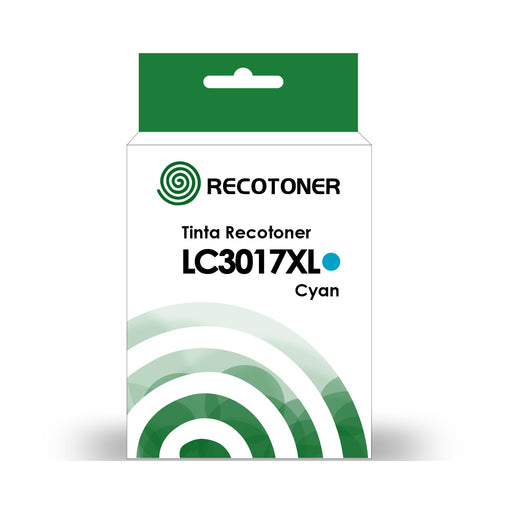 Tinta Brother LC3017XL Cyan - Recotoner.cl