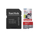Micro SD + Aadptador SD 128GB Clase 10 Sandisk - Recotoner.cl