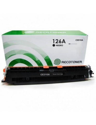 Toner HP 126A (CE310A) Negro - Recotoner-impresora_laser-HP-LaserjetColorCP1020-CP1025NW-MFP-M175-MFP-M275-1025