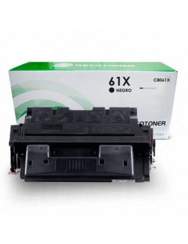 Toner HP 61X (C8061X)Ahorra comprando Toner HP 61X | C8061X | Compra online. Despacho a todo Chile.
 
 Para Impresoras HP LaserJet 4100,4101
 
 Rendimiento 10.000 páginas (5% Cobertura)
Recotoner.clToner HP 61X (C8061X)